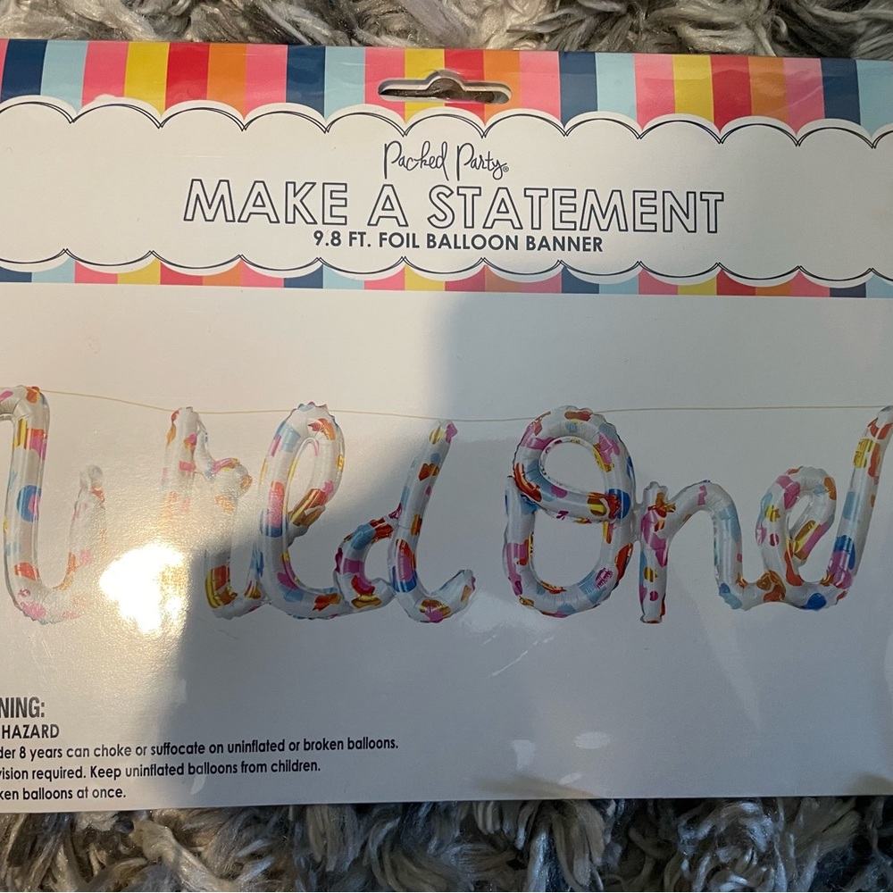 Foil Balloon Banner (Wild One)